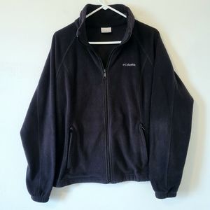 Black Columbia Fleece Zip up jacket